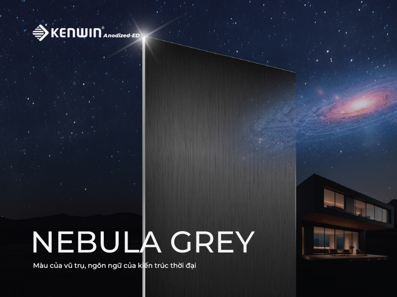 nhôm kenwin nhập khẩu màu xám tinh vân nebula grey