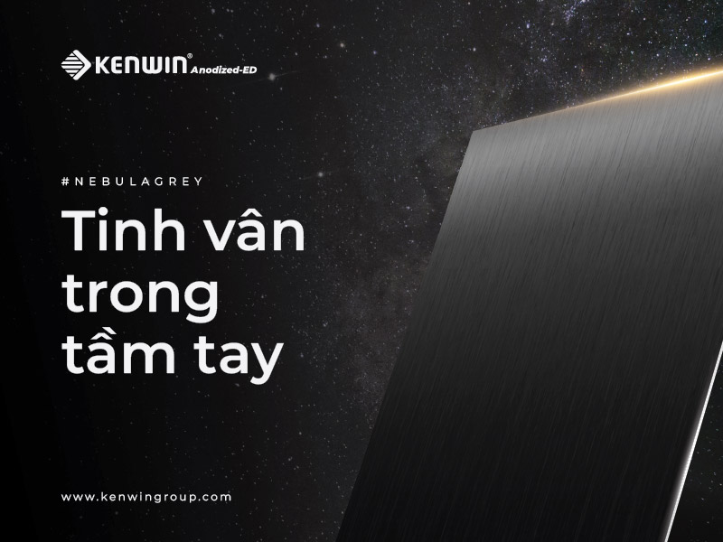 nhôm kenwin nhập khẩu màu xám tinh vân nebula grey
