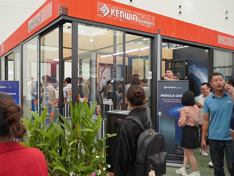 gian hàng kenwin tại triển lãm ngành cửa việt nam 2025