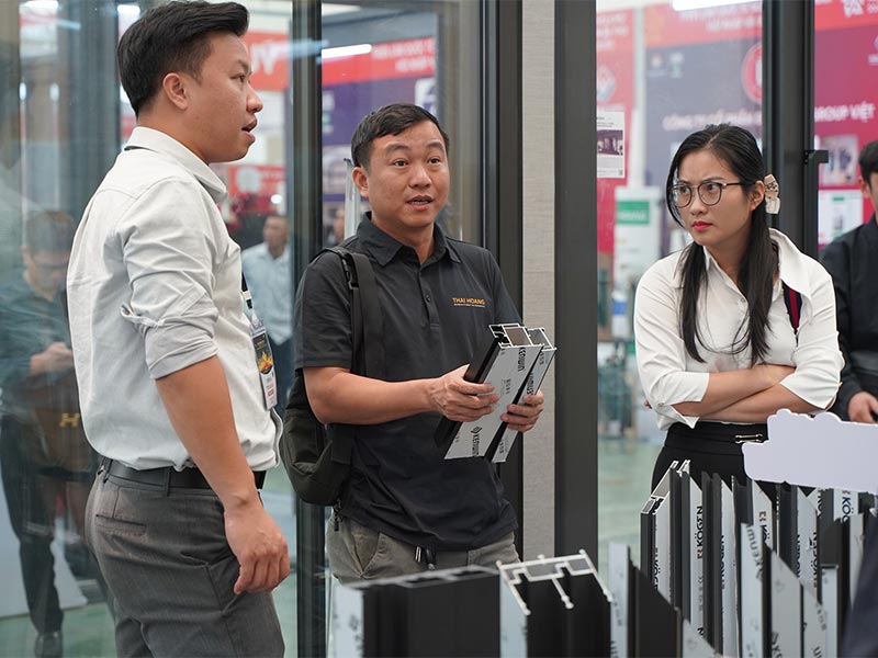 gian hàng kenwin tại triển lãm ngành cửa việt nam 2025