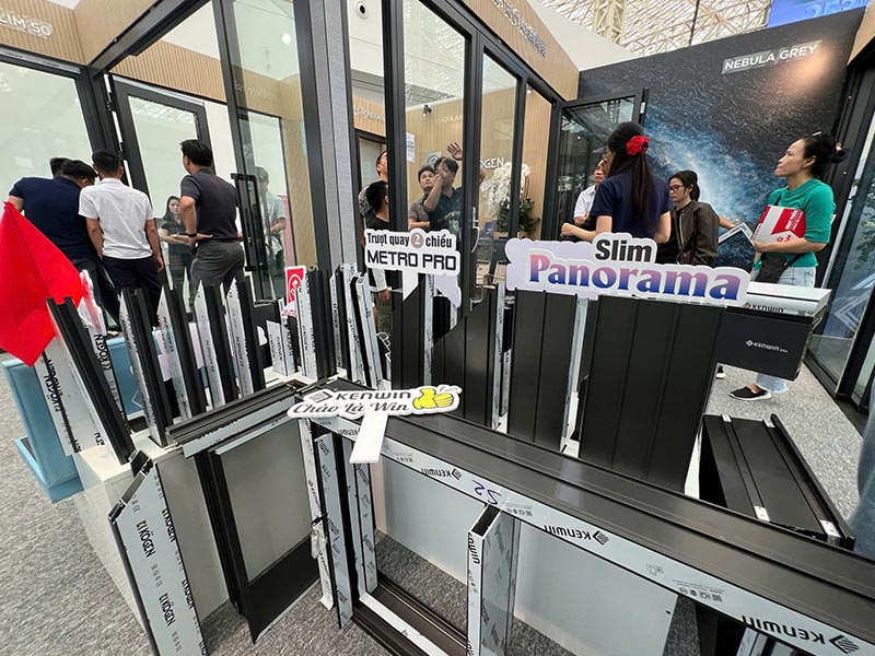 gian hàng kenwin tại triển lãm ngành cửa việt nam 2025