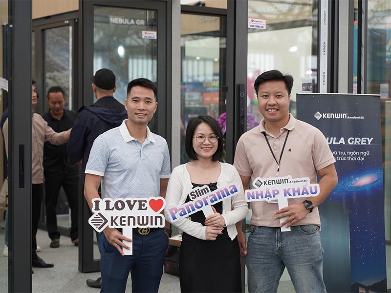 gian hàng kenwin tại triển lãm ngành cửa việt nam 2025