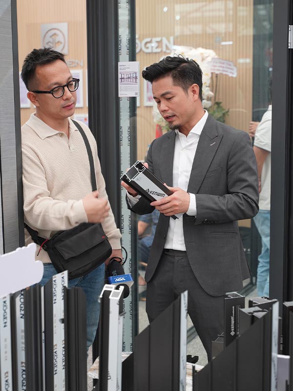 gian hàng kenwin tại triển lãm ngành cửa việt nam 2025