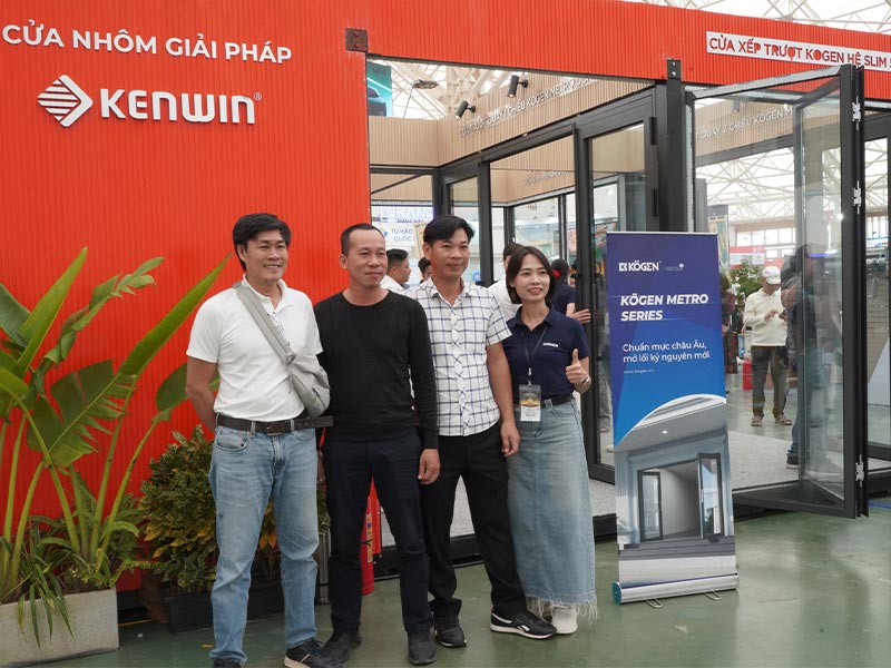gian hàng kenwin tại triển lãm ngành cửa việt nam 2025