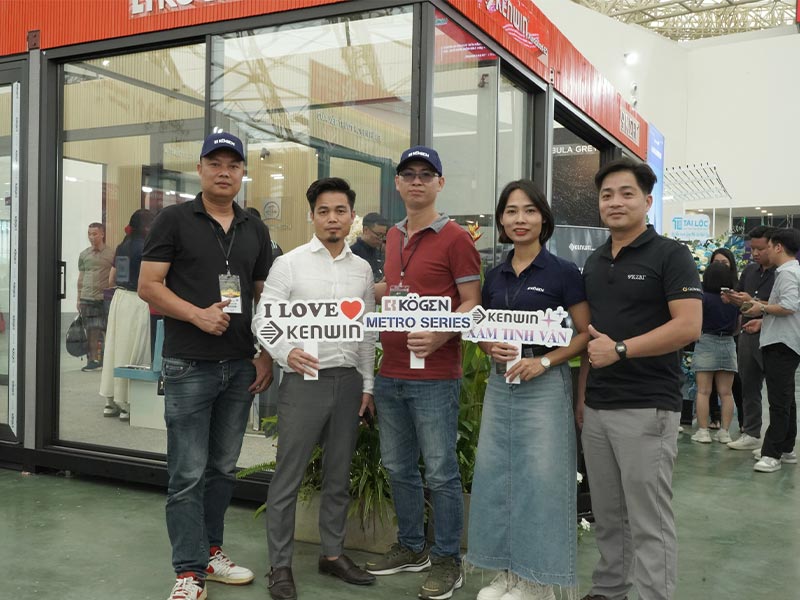 gian hàng kenwin tại triển lãm ngành cửa việt nam 2025