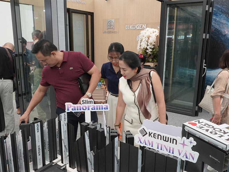 gian hàng kenwin tại triển lãm ngành cửa việt nam 2025
